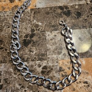 Chunky Silver Chain Necklace